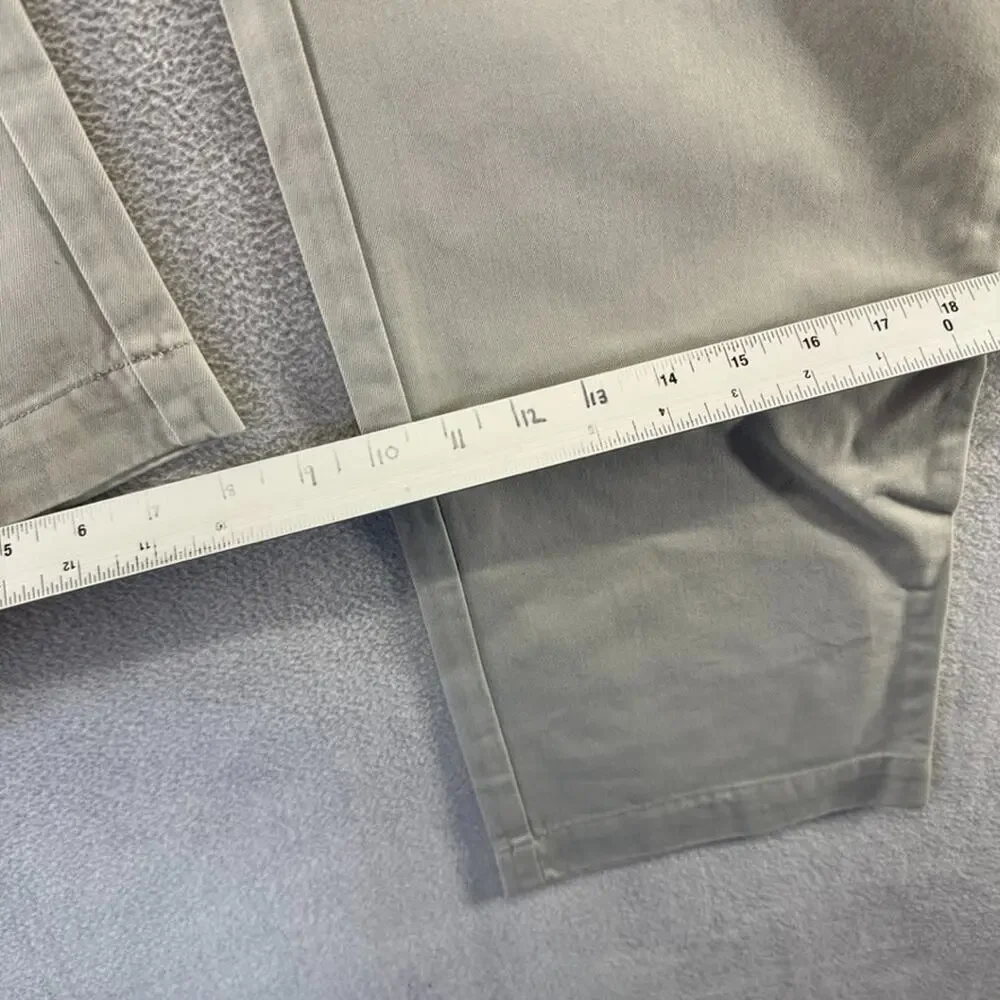 J Crew Pants men's 35x32 Beige tan Broken In Straight Chino Loose Preppy NEW